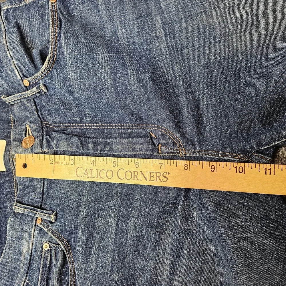 MOTHER Blue Cropped Ankle Jeans